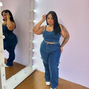 Conjunto Jeans Cargo - PLUS SIZE